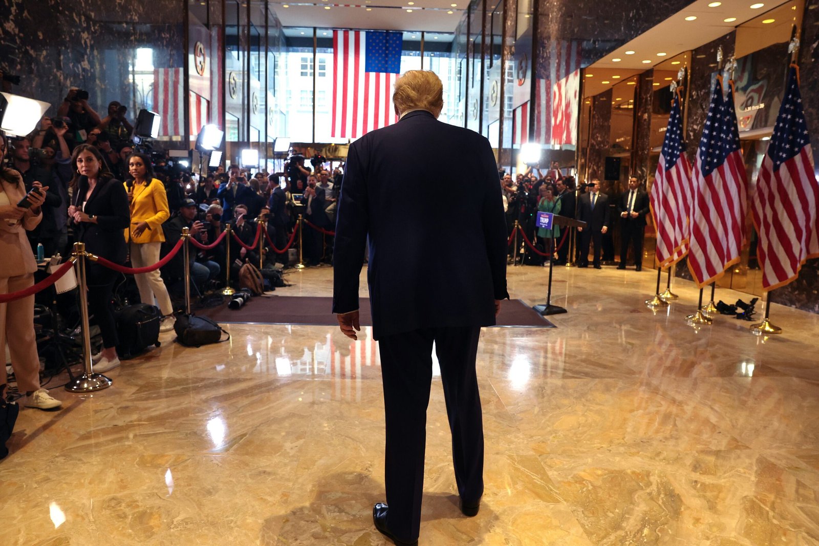 La comparecencia de Donald Trump tras ser declarado culpable, en imágenes