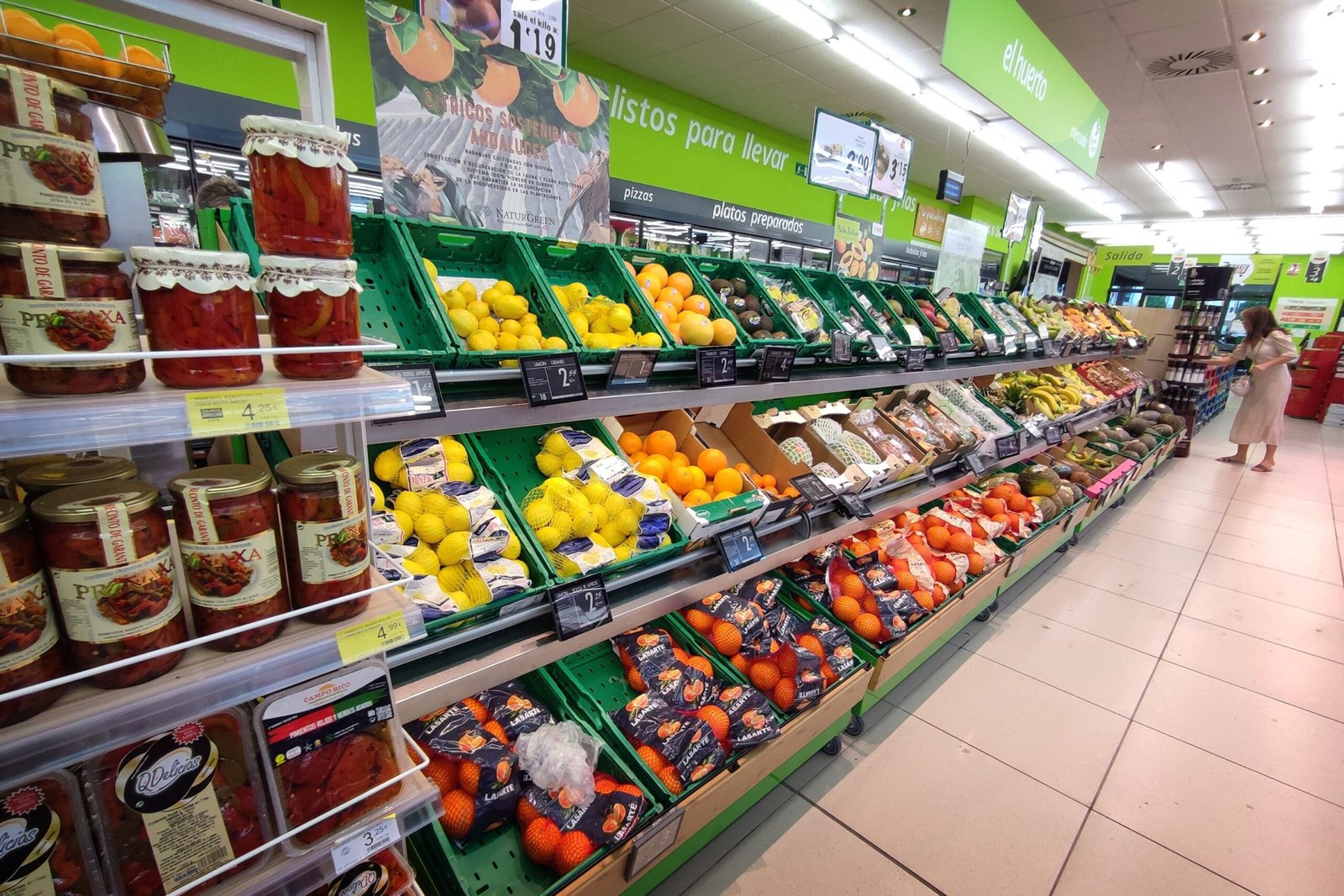 Un supermercado en Sevilla, en una imagen de 2023.