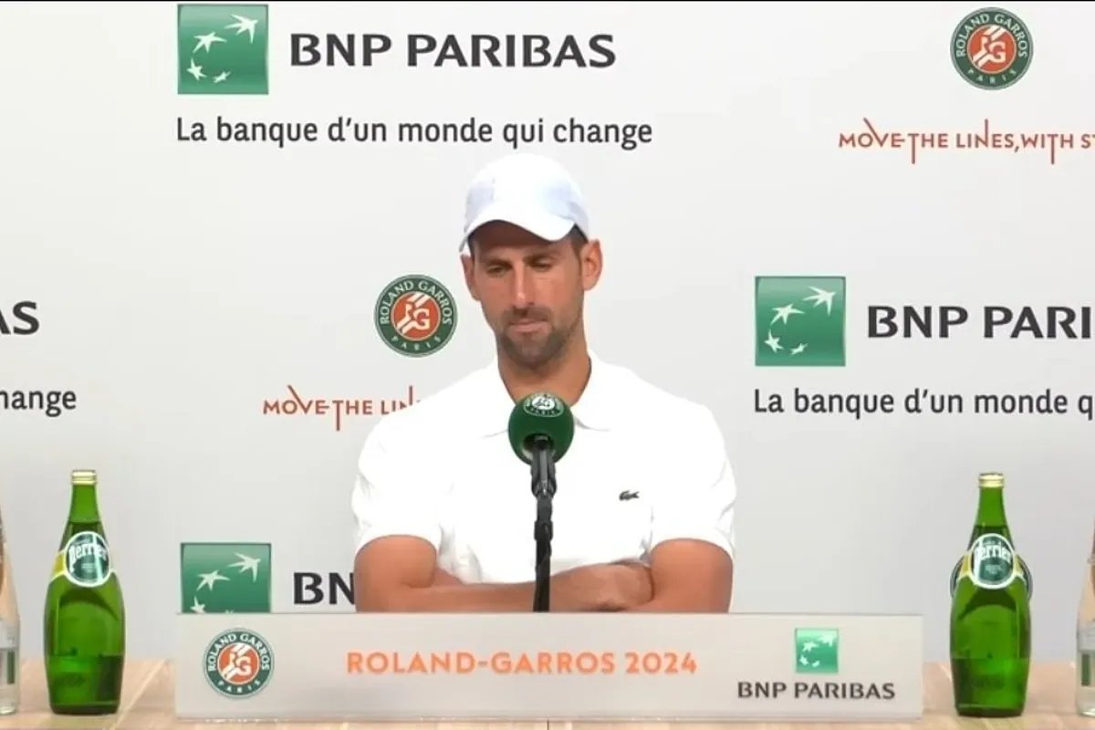 Roland Garros 2024: Djokovic deja en el aire su presencia en los cuartos: "Arrastraba un problema en la rodilla y sent dolor al resbalar"
