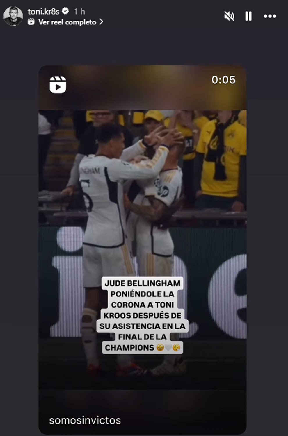 Real Madrid: Lo que nadie vio en la celebracin del gol de Carvajal: el inigualable gesto de Bellingham con Kroos