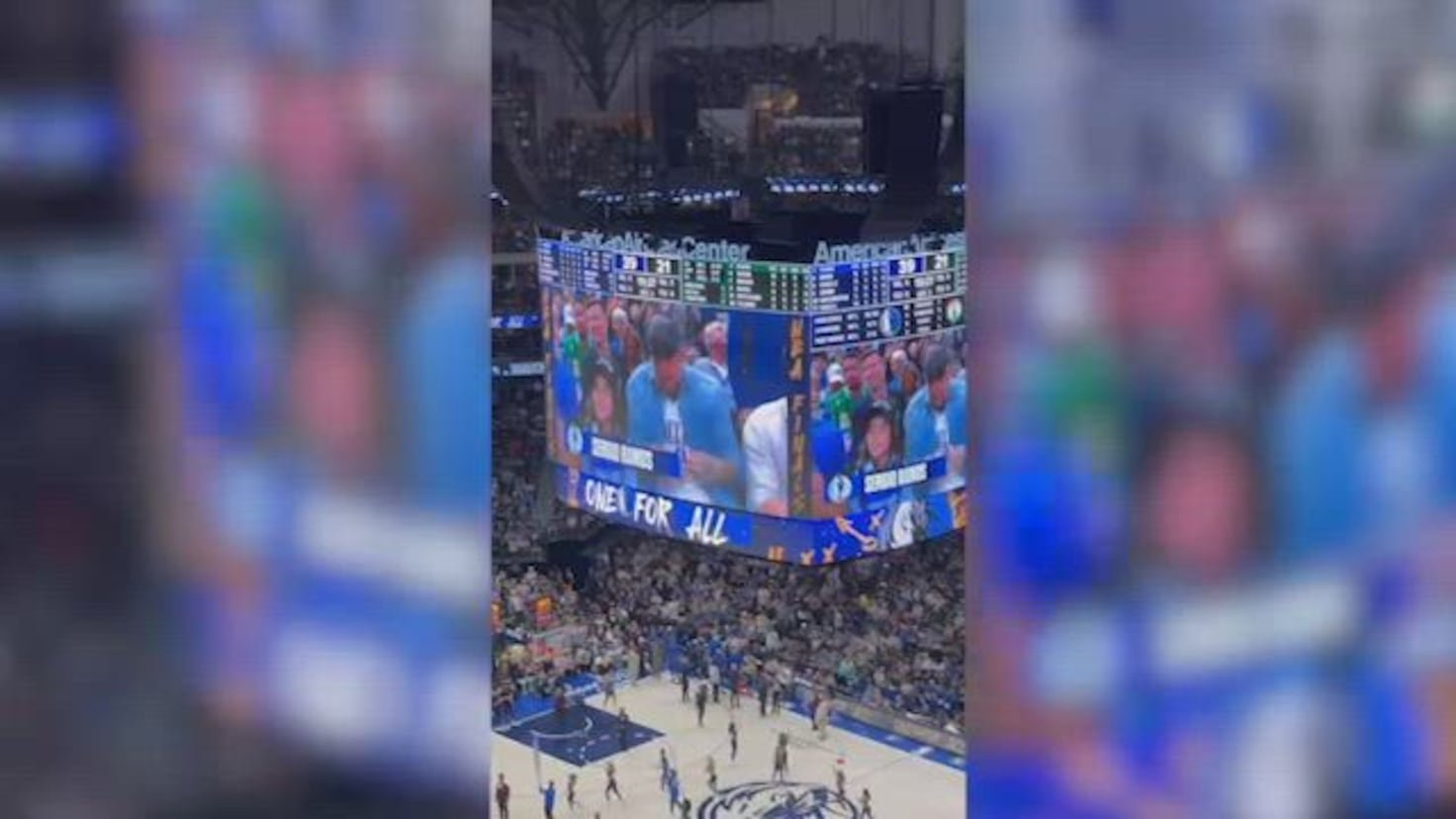 ¿Lo traía preparado o improvisó? El gesto de Ramos cuando sale en la pantalla de la final de la NBA...
