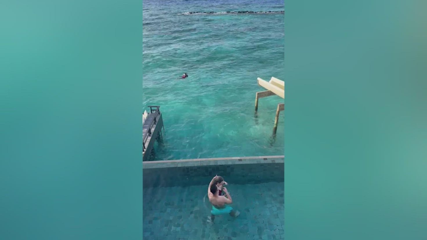 Arribas salva a un matrimonio de ahogarse en Maldivas