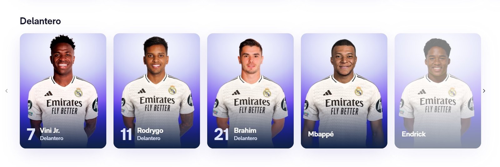 Real Madrid: Mbapp y Endrick ya aparecen en la web del Real Madrid como jugadores de la primera plantilla