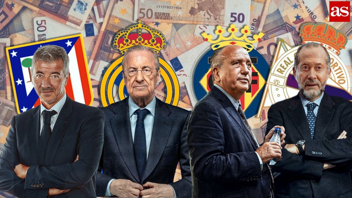 Los presidentes de clubes de fútbol más ricos de España