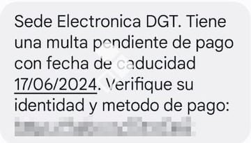 Si te llega este SMS de la DGT es un fraude: si lo abres tus datos están en peligro por phishing