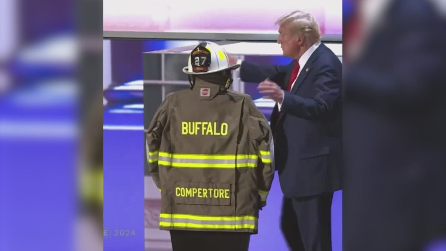 Trump despide al bombero que falleció durante el tiroteo mientras protegía a su familia