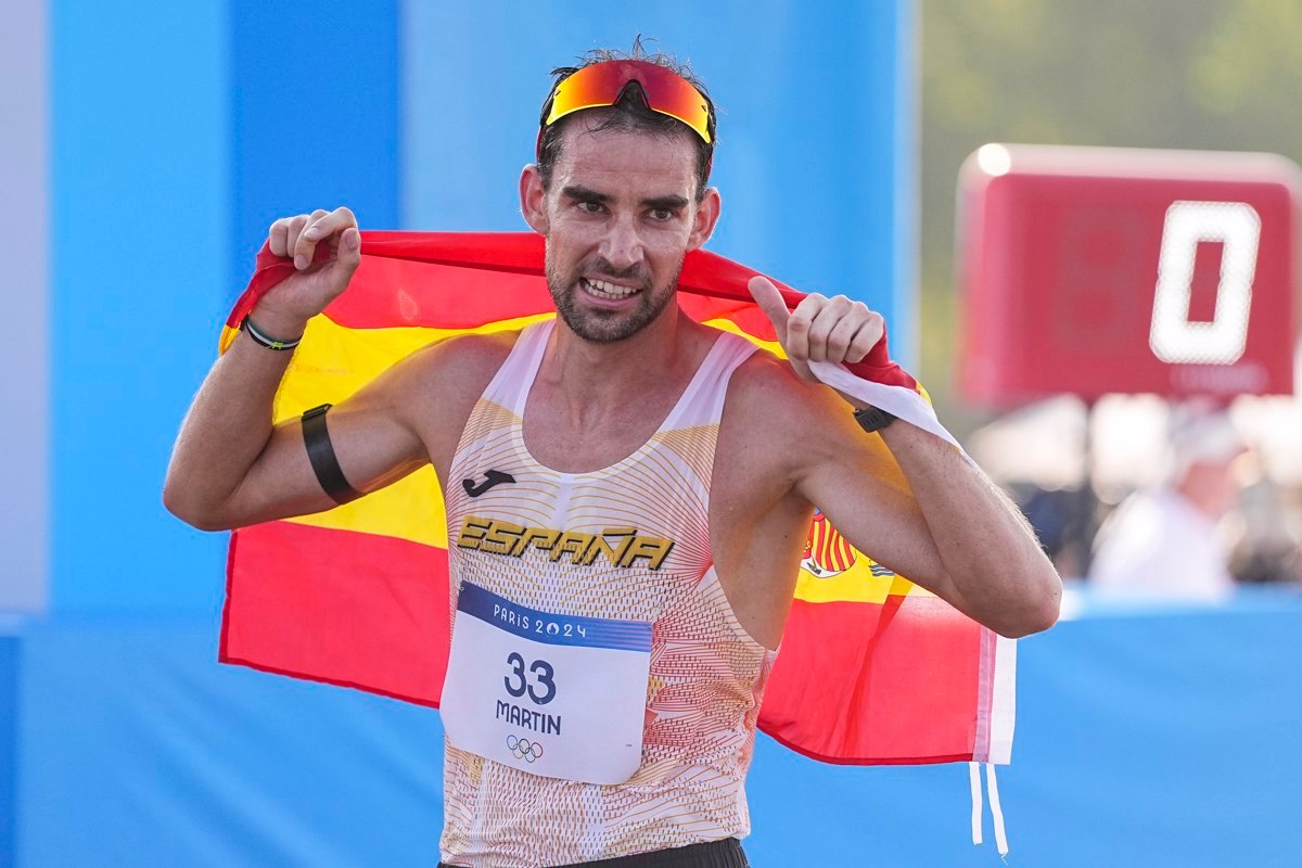 Álvaro Martín, bronce en los 20 kms marcha de Paris 2024