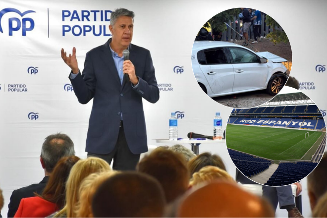 El hijo de Xavier García Albiol, alcalde de Badalona, entre los atropellados en el campo del Espanyol