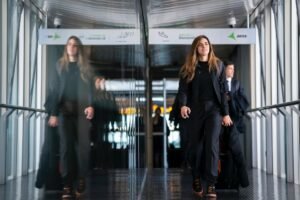 Misa Rodríguez durante un viaje con el Real Madrid