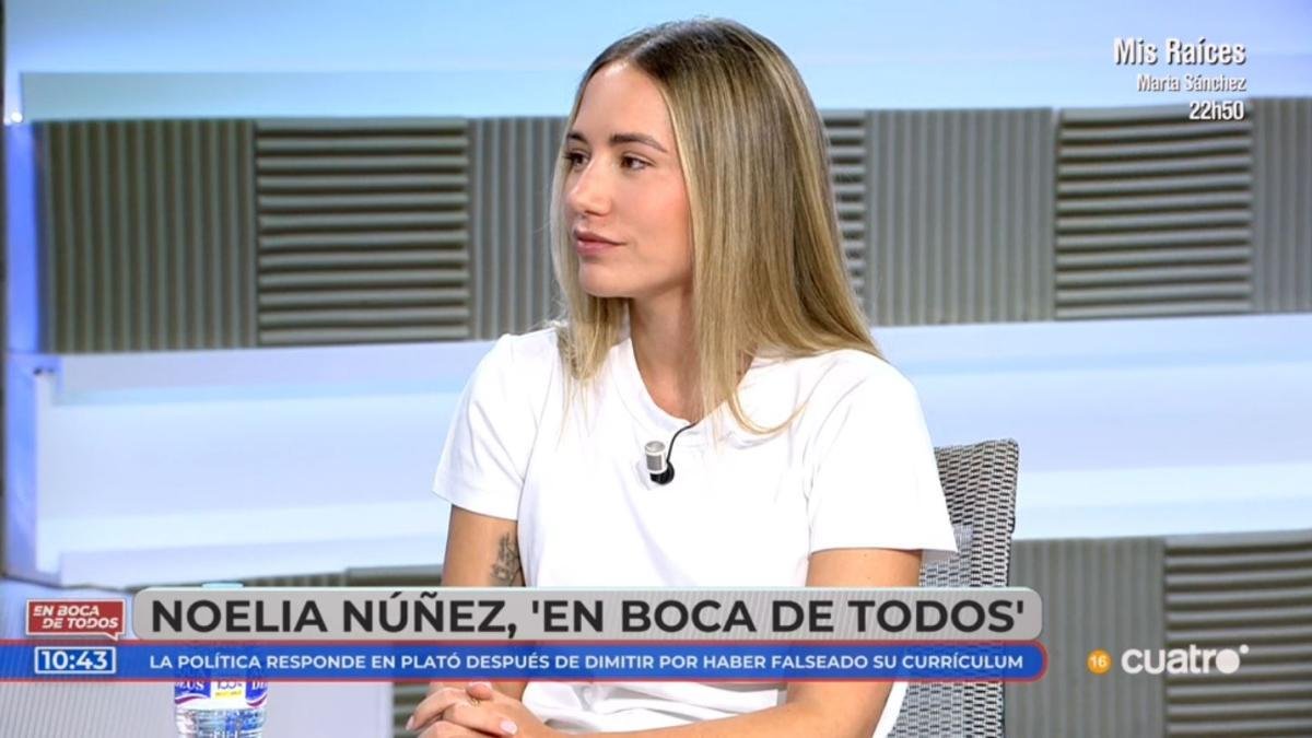 Noelia Núñez ficha como colaboradora del programa de Cuatro ‘En boca de todos’ tras dimitir de sus cargos en el PP | Televisión