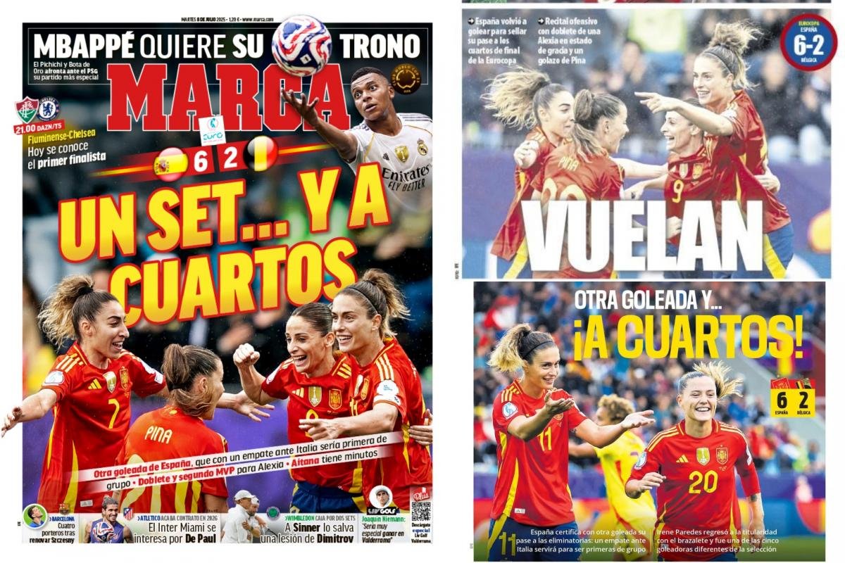 Las portadas del día: 'Set y a cuartos', 'vuelan'...