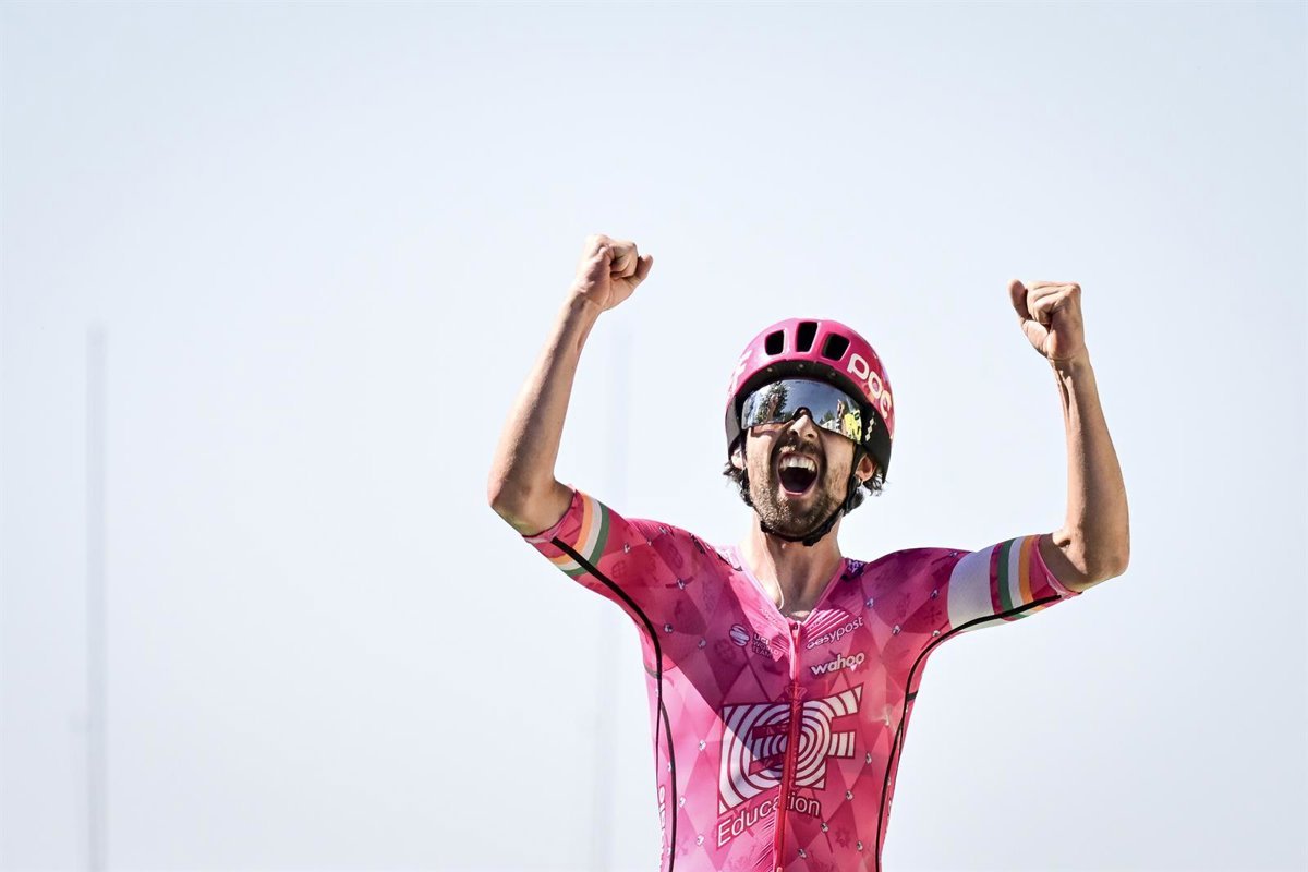 Healy culmina una gran fuga que permite a Van der Poel recuperar el liderato del Tour por 1 segundo
